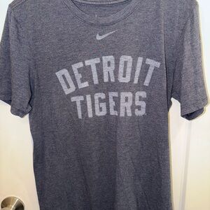 Nike Gray Detroit Tigers Logo Tee